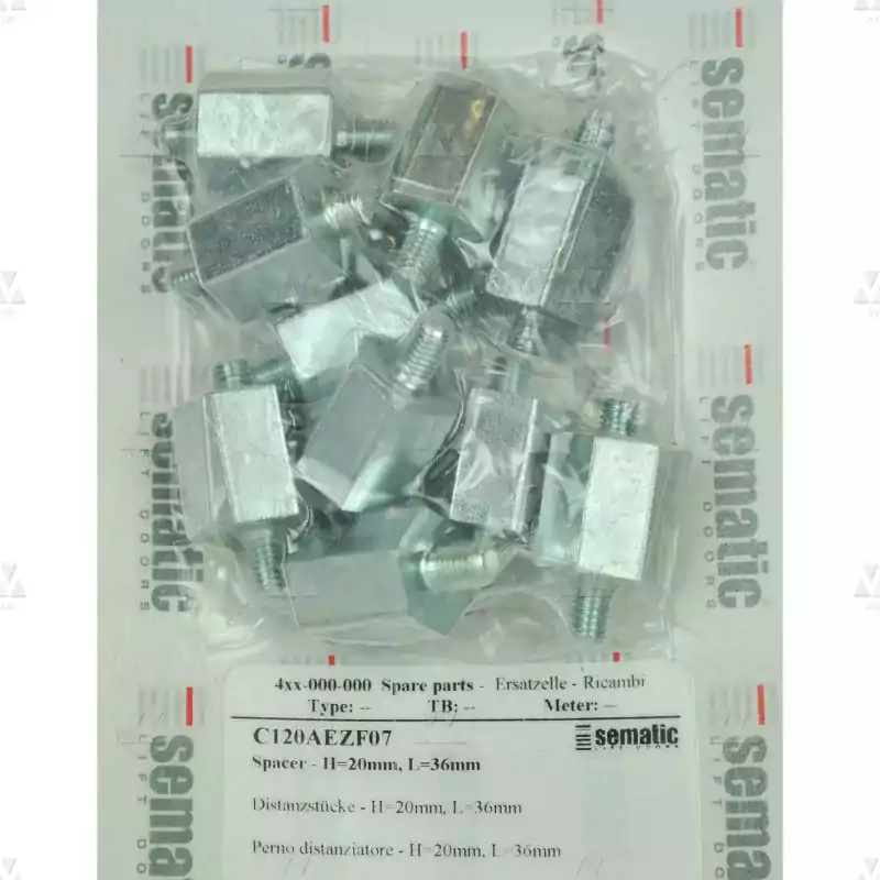BL-C120AEZF07 | 10 X SPACER PIN (H=20MM, L=36MM) BL-C120AEZF07 | 10 X SPACER PIN (H=20MM, L=36MM)