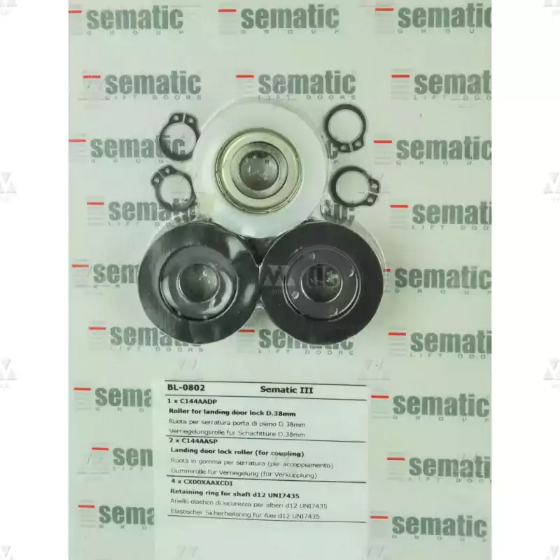 BL-0802 | KIT ROLLERS FOR LANDING DOOR BL-0802 | KIT ROLLERS FOR LANDING DOOR